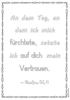 Vorschau - Unterrichtsreihen - Bibelverse Furcht und Angst inkl. Reflexionsteil - zum Ausmalen, kreativen Gestalten, Reflektieren und Theologisieren mit Kindern im Religionsunterricht Bibel - Seite 1