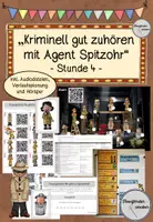 Vorschau - Stundenentwürfe - "Kriminell gut zuhören mit Agent Spitzohr" - Stunde 4 - Deckblatt
