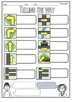 Vorschau - Arbeitsblätter - Giving Directions Englisch | Tafelmaterial & Vokabelblatt | Wegbeschreibung Englisch | Klasse 6 - 7 - Seite 1