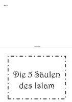 Vorschau - Mal- und Bastelvorlagen - Lapbook - 5 Säulen des Islam - Seite 3