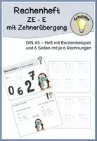 Vorschau - Arbeitsblätter - Zahlenraum 100: Rechnen ZE - E mit Zehnerübergang - Deckblatt
