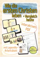 Vorschau - Arbeitsblätter - Wie die ersten Christen leben - Deckblatt