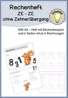 Vorschau - Arbeitsblätter - Zahlenraum 100: Rechnen ZE - ZE ohne Zehnerübergang - Deckblatt