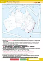 Vorschau - Arbeitsblätter - Australien Topographie - Deckblatt