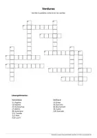 Vorschau - Arbeitsblätter - Spanisch Kreuzworträtsel Verduras Wortfeld - Deckblatt