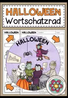 Vorschau - Arbeitsblätter - HALLOWEEN - Wortschatzrad (Spanisch) - Deckblatt