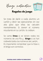 Vista previa - Hojas de trabajo - Bingo números decimales. 5º 6º Primaria. Juego matemático - página 1