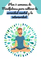 Vista previa - Tarjetas / Manipulativos - Plan de 3 semanas de Mindfulness para cultivar la serenidad mental y la interioridad - Portada