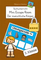 Vorschau - Arbeitsblätter - Mini Escape Room Der menschliche Körper 2. Klasse - Deckblatt