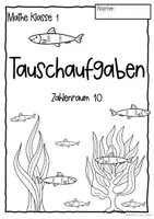 Vorschau - Arbeitsblätter - Tauschaufgaben verstehen – Mathe Klasse 1 (Zahlenraum 10) - Seite 1