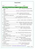 Vorschau - Arbeitsblätter - Present Perfect - Arbeitsblätter mit Lösungen - PDF und Docx - Seite 3