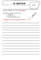 Vorschau - Arbeitsblätter - Lesetagebuch - die Hauptfigur universal - Seite 1