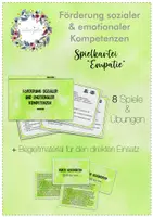 Vorschau - Spiele - Spiele- & Übungskartei - Empathie - Deckblatt