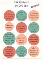 Vista previa - Hojas de trabajo - Pregúntame cualquier cosa: 12 preguntas interesantes sobre la escuela - Portada