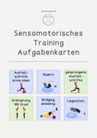 Vorschau - Stationenlernen - Sensomotorisches Training Vorbereitung Turnen, Leichtathletik, Sportunterricht - Deckblatt