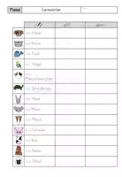 Vorschau - Unterrichtsreihen - DaZ Paket 13 TIERE - Lernwörter, Maldiktat, Rätsel (5-fach diff.), Plural + LÖSUNG - Seite 2