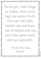 Vorschau - Unterrichtsreihen - Vincent van Gogh - Künstler Zitat zum kreativen Ausmalen/Gestalten inkl. Reflexion Kunst Grundschule Kunstunterricht Malen Maler - Seite 2