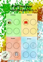 Vorschau - Aufgabenkarten - Klettmappe Jahreszeiten - Bilder Zuordnung - Deckblatt