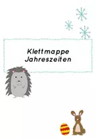 Vorschau - Aufgabenkarten - Klettmappe Jahreszeiten - Bilder Zuordnung - Seite 1