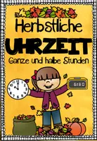 Vorschau - Arbeitsblätter - Uhrzeiten - Ganze und halbe Stunden - Arbeitsblätter - Deckblatt