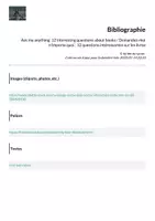 Aperçu - Feuilles d'exercices - Ask me anything: 12 interesting questions about books / Demandez-moi n'importe quoi : 12 questions intéressantes sur les livres - Page 1