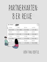 Vorschau - Spiele - Partnerkarten: 8er Reihe (Einmaleins) - Deckblatt