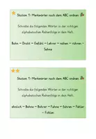 Vorschau - Stationenlernen - Lernwörter mit Dehnungs-h - Stationsarbeit - Seite 3