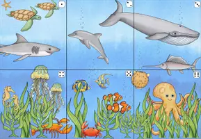 Vorschau - Arbeitsblätter - Meere I Unterwasserwelten I Würfelspiel - Seite 2