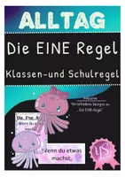 Vorschau - Poster - Allgemein: Klassenregel und Schulregel - Klassengemeinschaft- - Deckblatt