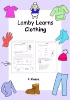 Vorschau - Arbeitsblätter - Lamby Learns Clothing - Lamby lernt Kleidung-4. Klasse - Deckblatt