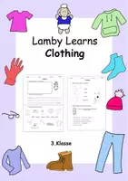 Vorschau - Arbeitsblätter - Lamby Learns Clothing - Lamby lernt Kleidung-3. Klasse - Deckblatt