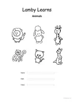 Vorschau - Arbeitsblätter - Lamby Learns Animals - Lamby lernt Tiere -3. Klasse - Seite 1