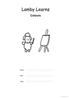 Vorschau - Arbeitsblätter - Lamby Learns Colours- Lamby lernt Farbe-3. Klasse - Seite 1