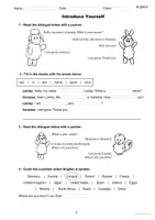 Vorschau - Arbeitsblätter - Lamby Learns Introducing Yourself - Lamby lernt sich selbst vorzustellen-3. Klasse - Seite 2