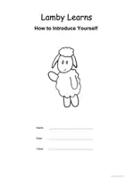 Vorschau - Arbeitsblätter - Lamby Learns Introducing Yourself - Lamby lernt sich selbst vorzustellen-4. Klasse - Seite 1