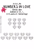 Vorschau - Poster - Schrift / Ziffern / Fonts - verliebte Zahlen - ❤ Artist_Me - Numbers In Love - Seite 2