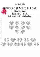 Vorschau - Poster - Schrift / Ziffern /Font - verliebte Zahlen - ❤ Artist Me - Numbers In Love (Faces) - Seite 2