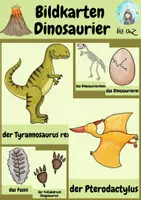 Vorschau - Bildkarten - Bildkarten Dinosaurier (für DaZ und Grundschule) - Deckblatt
