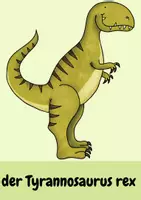 Vorschau - Bildkarten - Bildkarten Dinosaurier (für DaZ und Grundschule) - Seite 1