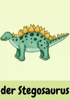 Vorschau - Bildkarten - Bildkarten Dinosaurier (für DaZ und Grundschule) - Seite 3