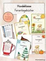 Vorschau - Arbeitsblätter - Ferien/ Ferientagebücher - Hundeklasse - Deckblatt
