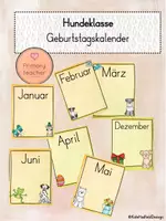 Vorschau - Poster - Geburtstagskalender/ Kalender - Hundeklasse - Deckblatt