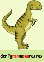 Vorschau - Bildkarten - Bildkarten Dinosaurier (in Silbenschreibweise) - Seite 1