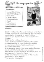 Vorschau - Mal- und Bastelvorlagen - Fertige Kunststunden Dschungel, Kunst Grundschule Urwald - Seite 2