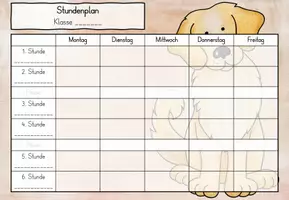 Vorschau - Anderer Materialtyp - Stundenplan - Hundeklasse - Seite 1