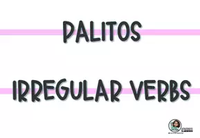 Vista previa - Juegos / Gamificación - JUEGO DE LOS PALITOS IRREGULAR VERBS - Portada