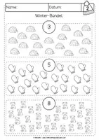 Vorschau - Arbeitsblätter - Lernwerkstatt Winter | 20 Stationen für Klasse 1 | Deutsch, Mathe, Kunst - Seite 3