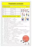 Vorschau - Arbeitsblätter - possessive pronouns - Übungszettel 1 - Seite 1