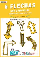 Vista previa - Elementos para la creación de materiales - Cliparts • flechas • para uso comercial solo con fines educativos - Portada