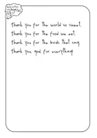 Vista previa - Hojas de trabajo - GRATITUDE RHYME : Thank you for the world so sweet - página 3